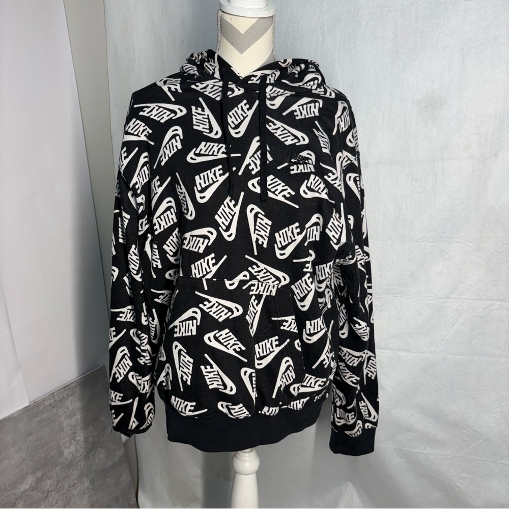 Nike Monochrome Logo Print Hoodie